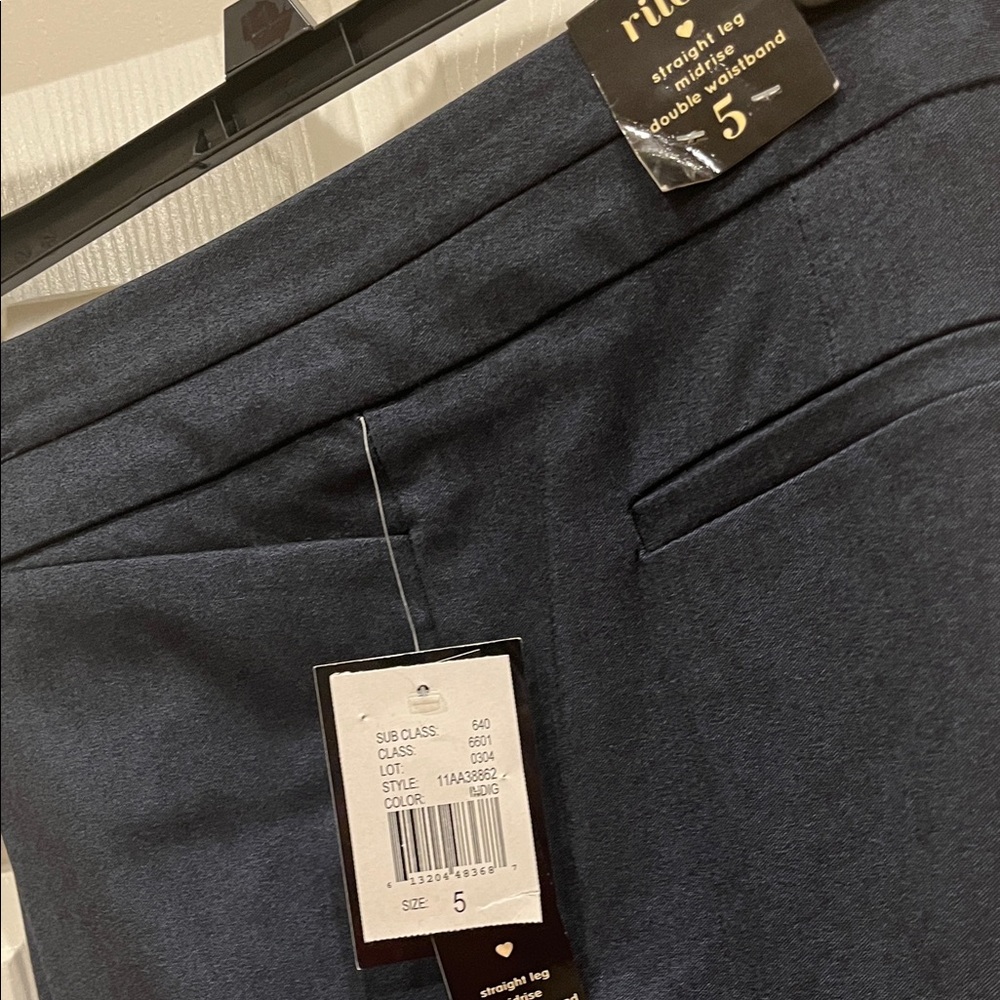 Heart Soul Women's Straight Leg Pants - Dark Blue